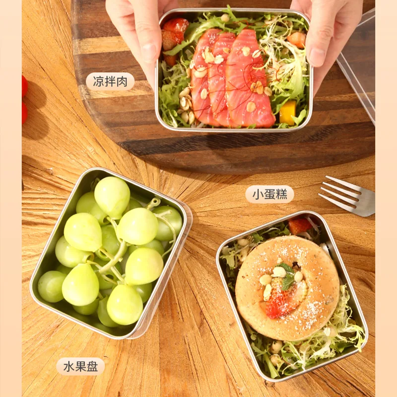 

Lunch Box Portable Insulated Lunch Container Set Stackable Bento Stainless Steel Lunch Container