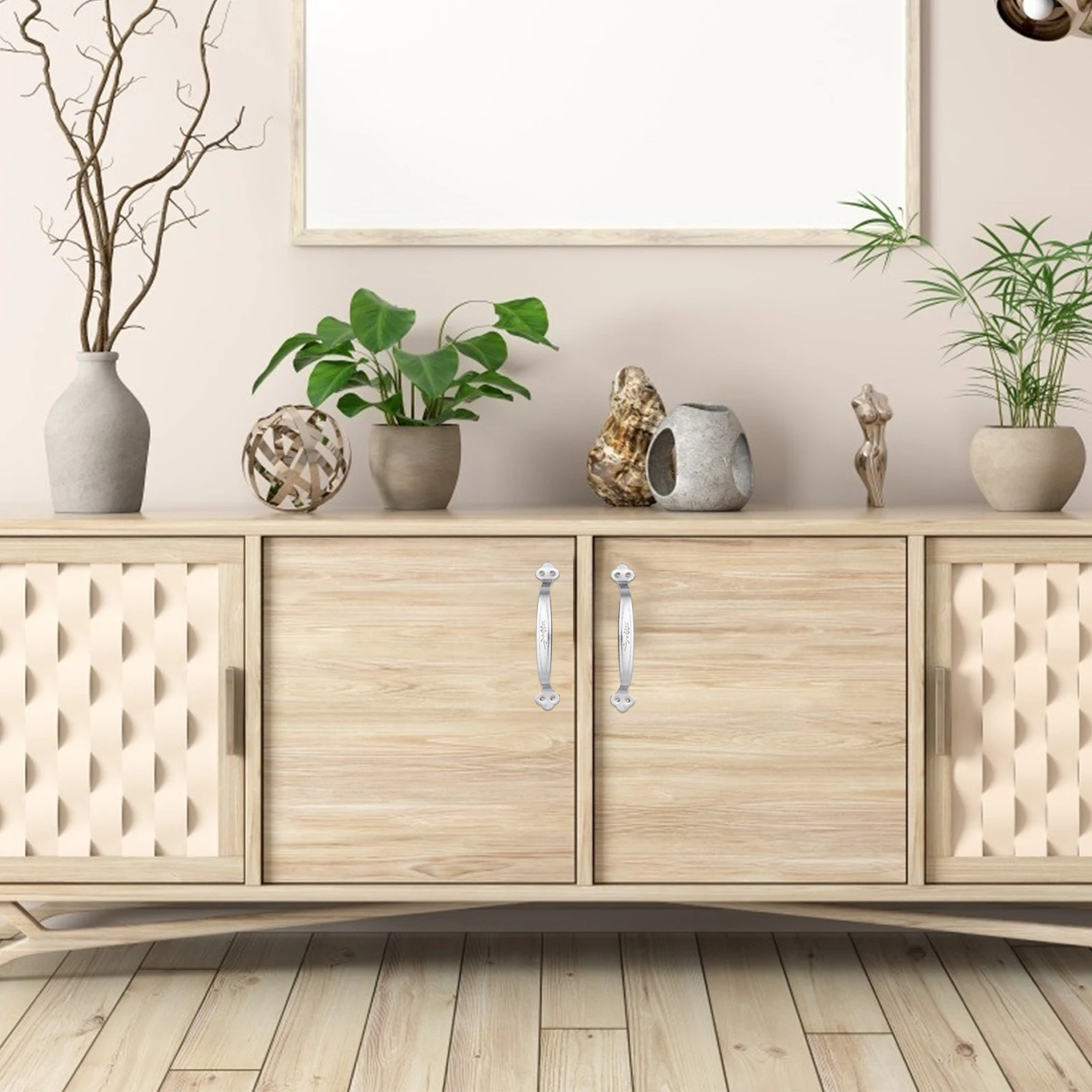 

10pcs Cabinet Door Bar Pull Handle Drawer Push Handle Stainless Steel Durable Simple Style Home Furniture Accessories