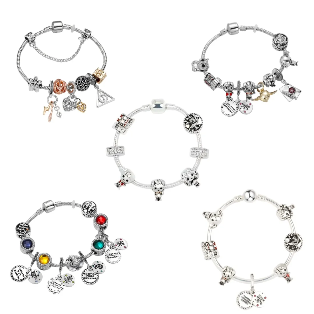 Mercadoria do filme harry potter pulseira acessórios mágicos vassouras varinhas personagem encantos moda requintado elegante jóias