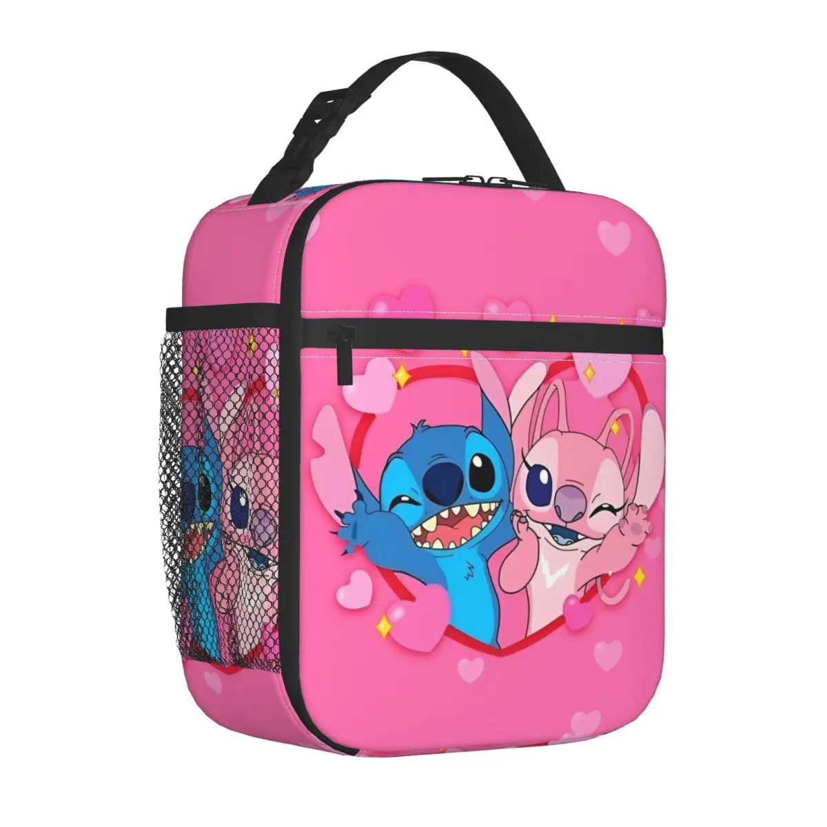 

Stitchs Angel Insulated Lunch Bag Portable Reusable Cooler Bag Lunch Box Tote Work Picnic Bento Pouch