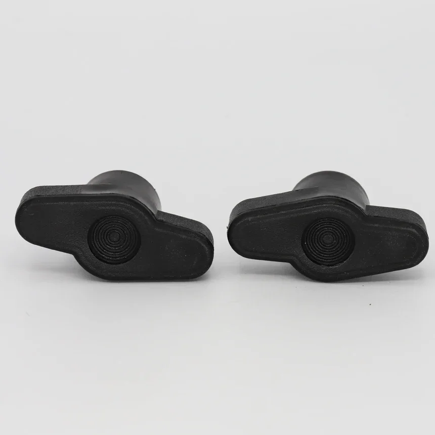 M5 M6 M8 Female Thread 35mm T Head Diameter Screw On Brass Hand Tighten Wing Grip Through Hole Handle Clamping Knob Thumb Nut view 2