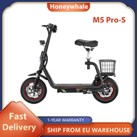 Honeywhale M5 Pro-S Electric Scooter with Seat, 500W Motor, 12 Inch Tire Ebike, 48V 13Ah Battery, 48km/h Max Speed, Disc Brake