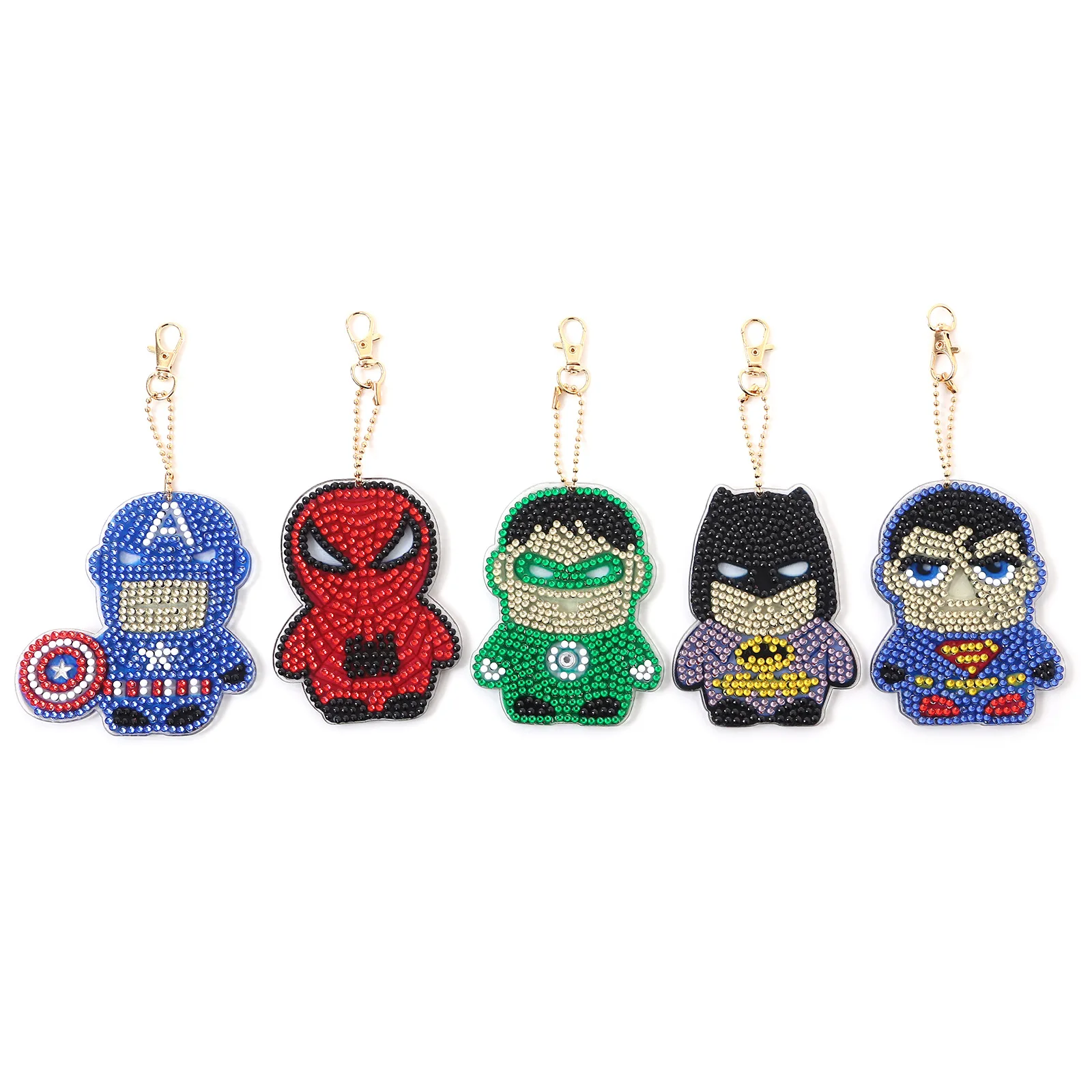 

Cartoon Disney Superhero DIY Diamond Painting Keyring Mosaic Embroidery Cross Stitch Bag Pendant Birthday Gift Diamond Keychain