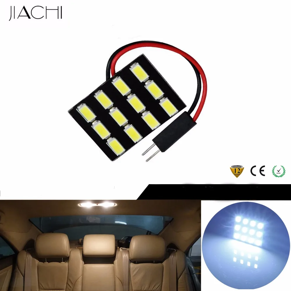 Jiachi 1pcs Auto Festoon 5630 24/18/15/12/9/6 SMD Panel light BA9S T10 12V Car LED Reading Dome Trunk lamp bulb 3 Adapter Base