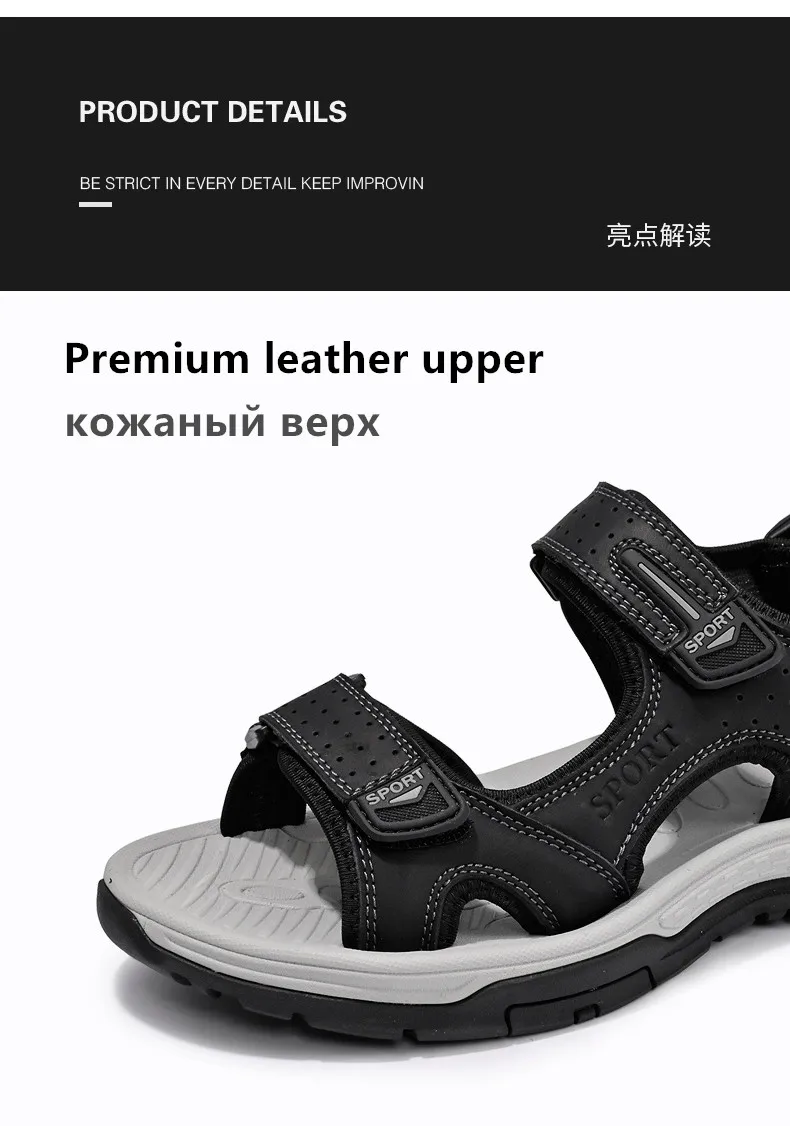 Sommer Herren-Sandalen Lässige Bequeme Sandalen 2025 Neue Designer-Sneaker Leichte Outdoor-Sandalen Strandsandalen Herrenschuhe – Detail 7