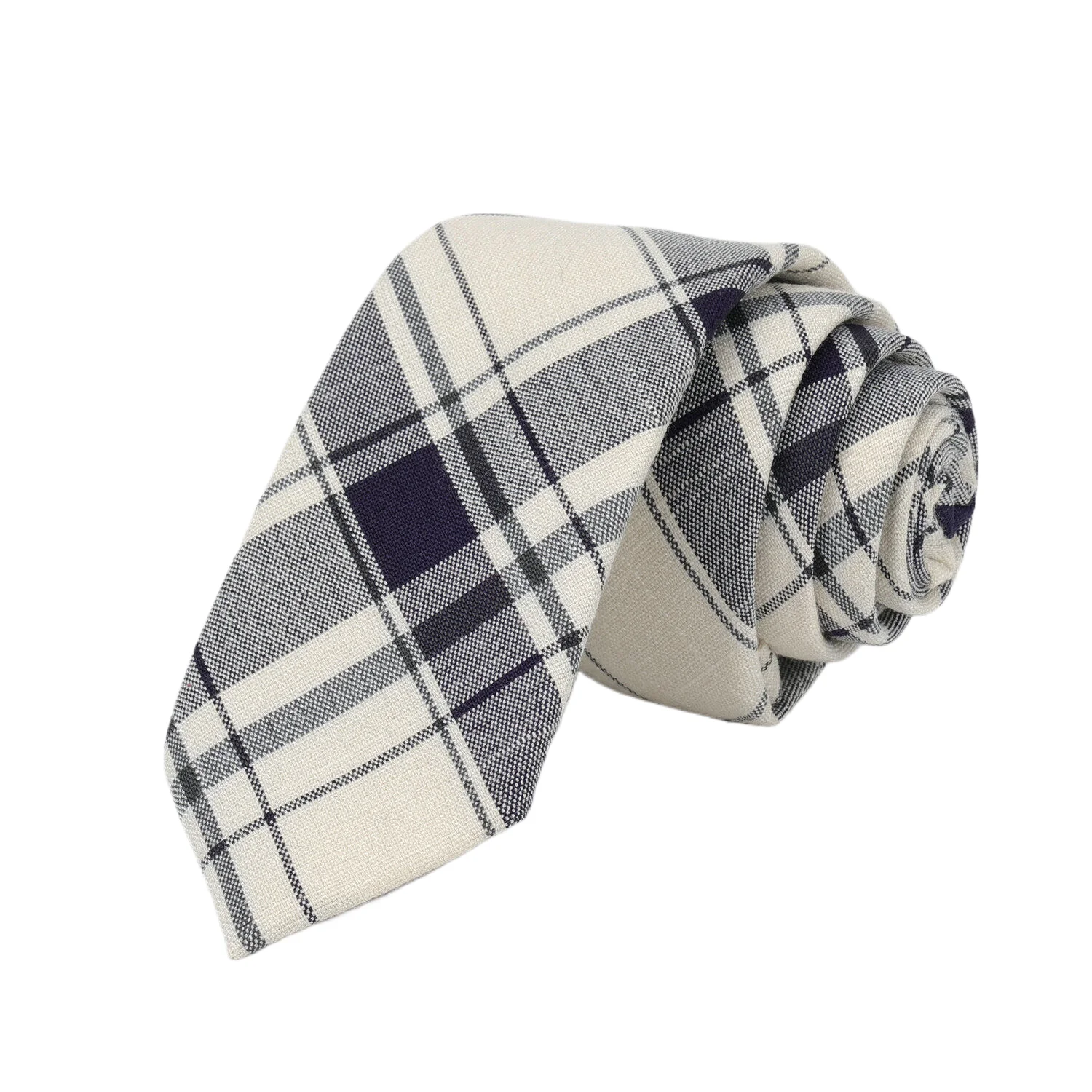 Baumwoll-Krawatten mit Karomuster für Herren und Damen, lässige weinrote gestreifte Krawatte für Hochzeiten, Partys, Jungen und Mädchen, schmale 6 cm Krawatte, Gravatas – Detail 7