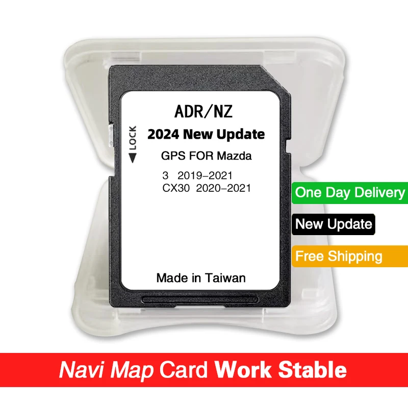 

for Mazda 3 CX-30 Vehicle GPS SD Card Upgrade Australia New Zealand map 2024 Navigation Sat Nav Maps 16GB Infotainment system