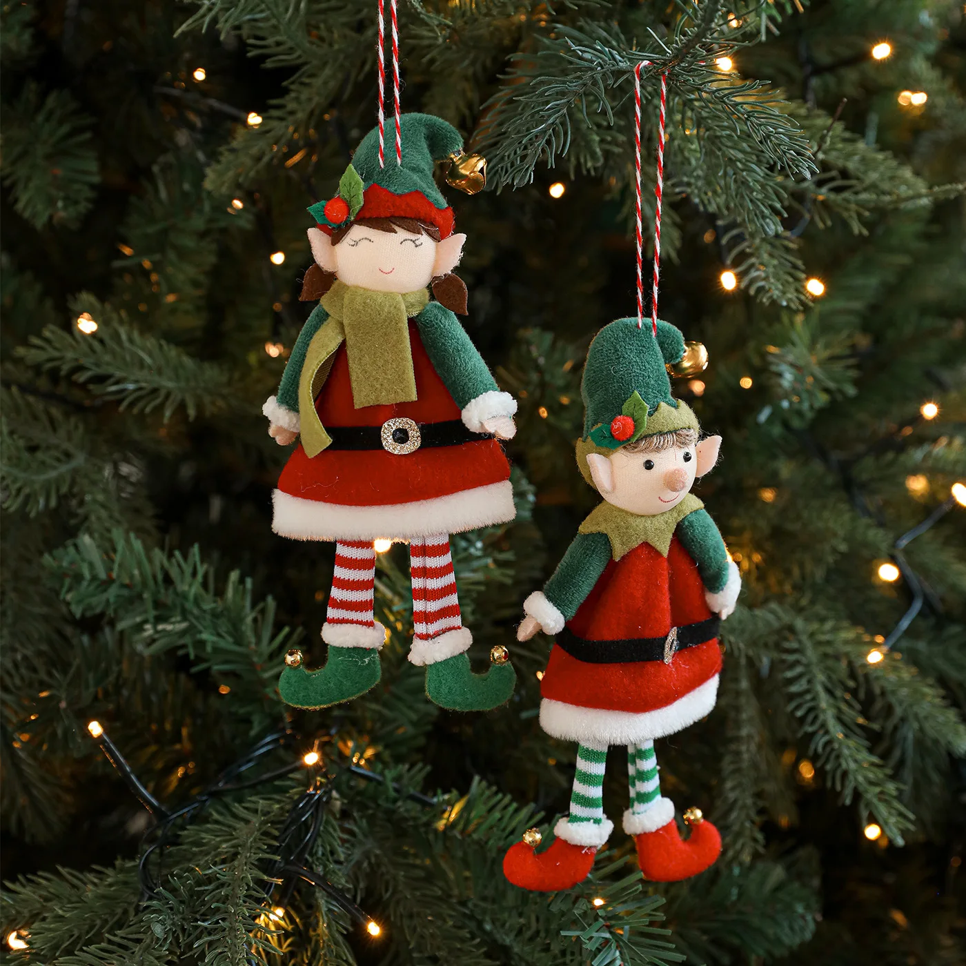 

Hot-selling Fashion Plush Christmas Decorations Elf Doll Ins Cute Fashion Decoration Accessories Christmas Tree Pendant