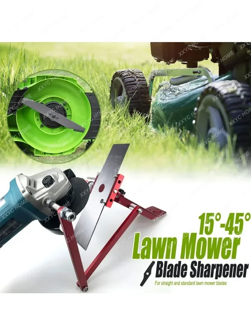 Sharpener Model Lawn Mower Blade Sharpener for Straight and Standard Lawn Mower Blades 15°-45° Adjustable