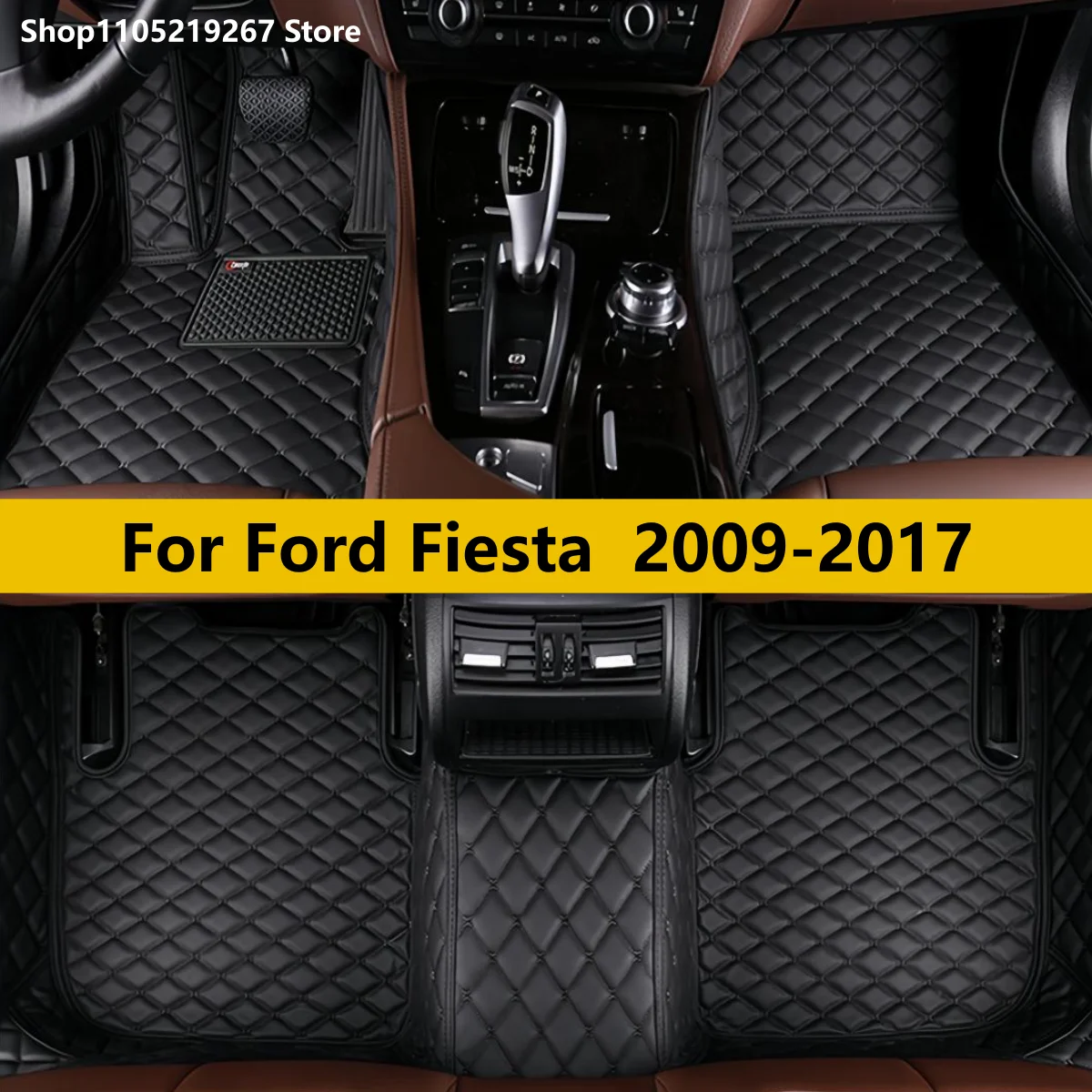 

Car Floor Mats For Ford Fiesta 2017 2016 2015 2014 2013 2012 2011 2010 2009 Auto Accessories Pads Car Foot Carpet
