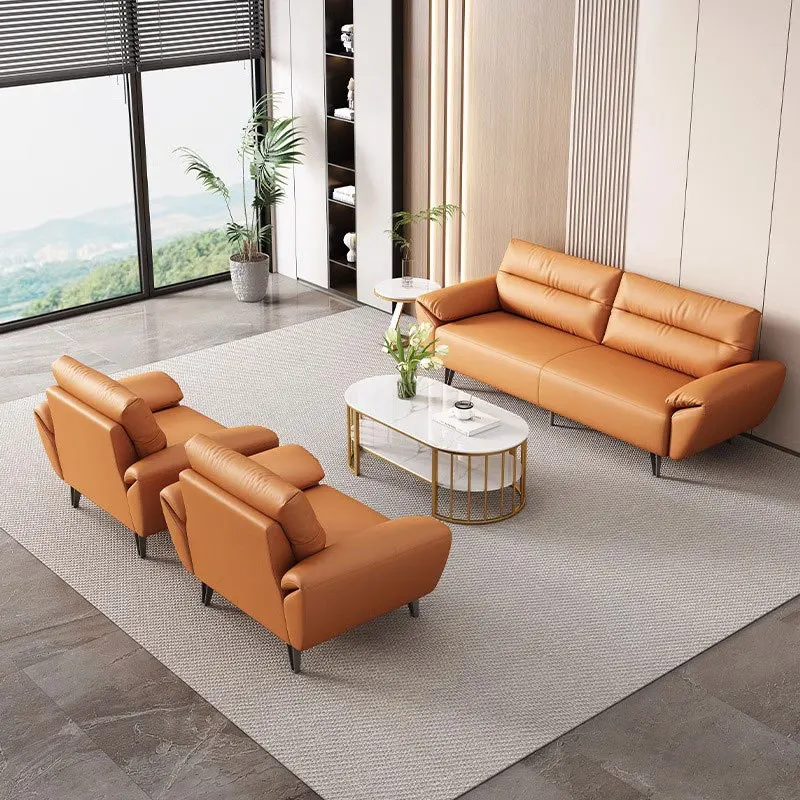 

！@Luxury1+2+3 Seater Couch with High-Density Sponge Cushion&Metal Legs, Minimalist Design for Living Room, Office, Hotel Furnitu