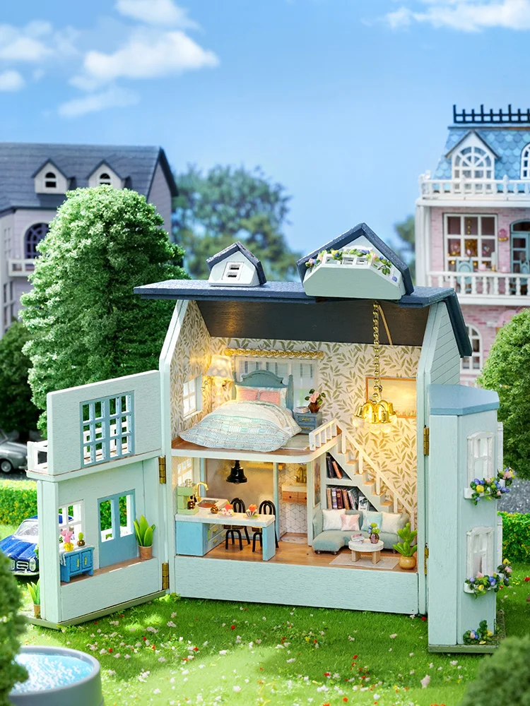 Casa de Ma en atura para Construir, Modelo de Juguete, Micro Escena, Regalo de Cumpleaños, Manualidad Hecha a Mano, M...