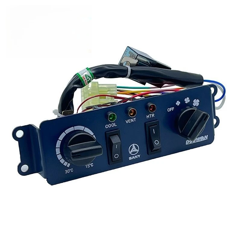 

Подходит для SY55/65 (12 В) SY55/SY60C/SY65 Переключатель панели управления кондиционером экскаватора