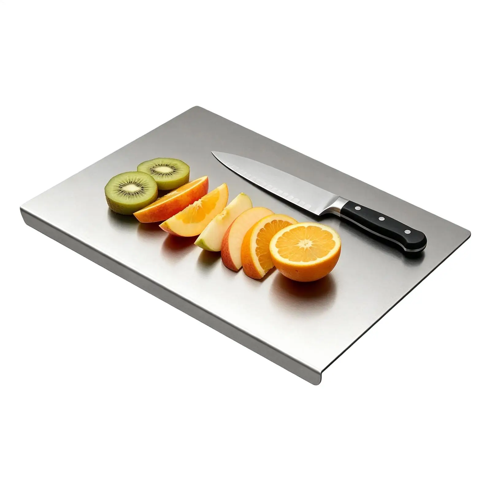 Stainless Steel Cutting Boards For Kitchen Metal Chopping Gadget Metal Cutting Board For Home Restaurant Counter Meal Prep Food