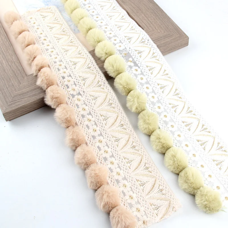 Lace Trim for Curtains Water-Soluble Adhesive Edging Lace Appliqué for High Precision Table Edging Seat Cushion Decorative T