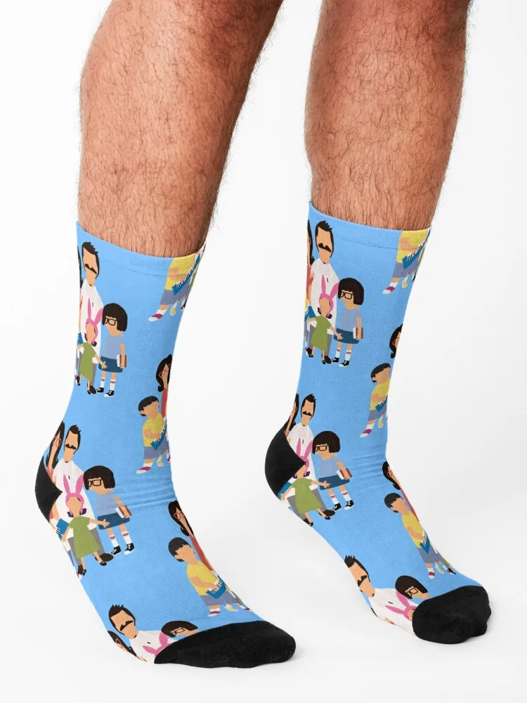 Belcher Family Portrait Socks soccer anti-slip heated colored kids Socks Man Women's