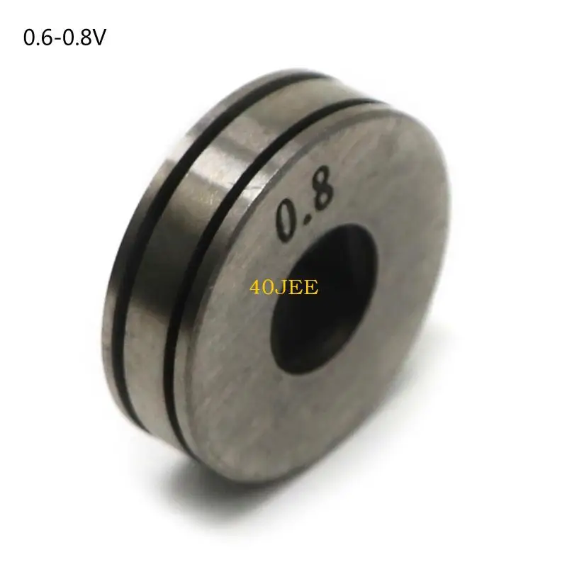 

40JE Stainless Steel Wire Feeder Roller Welding Wire Feeding Guide Wheel Welders Equipment Parts Height 7mm/0.3in 2 Types