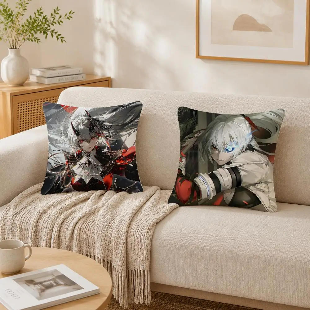 Video Game P-Punishing Gray Raven Cushion Cover Plush Decorative Pillow Case With Hidden Zipper Cutecore Room Decor For Home