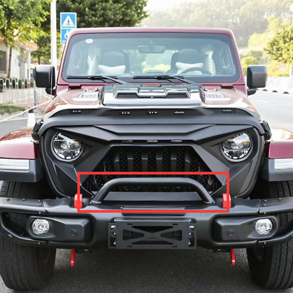 SXMA JL1049-2n Bull Bar N Bar Tube for Jeep for Wrangler Front Bumper 10th Anniversary Stainless Steel N Bar for JL 2018++ 1PC view 5