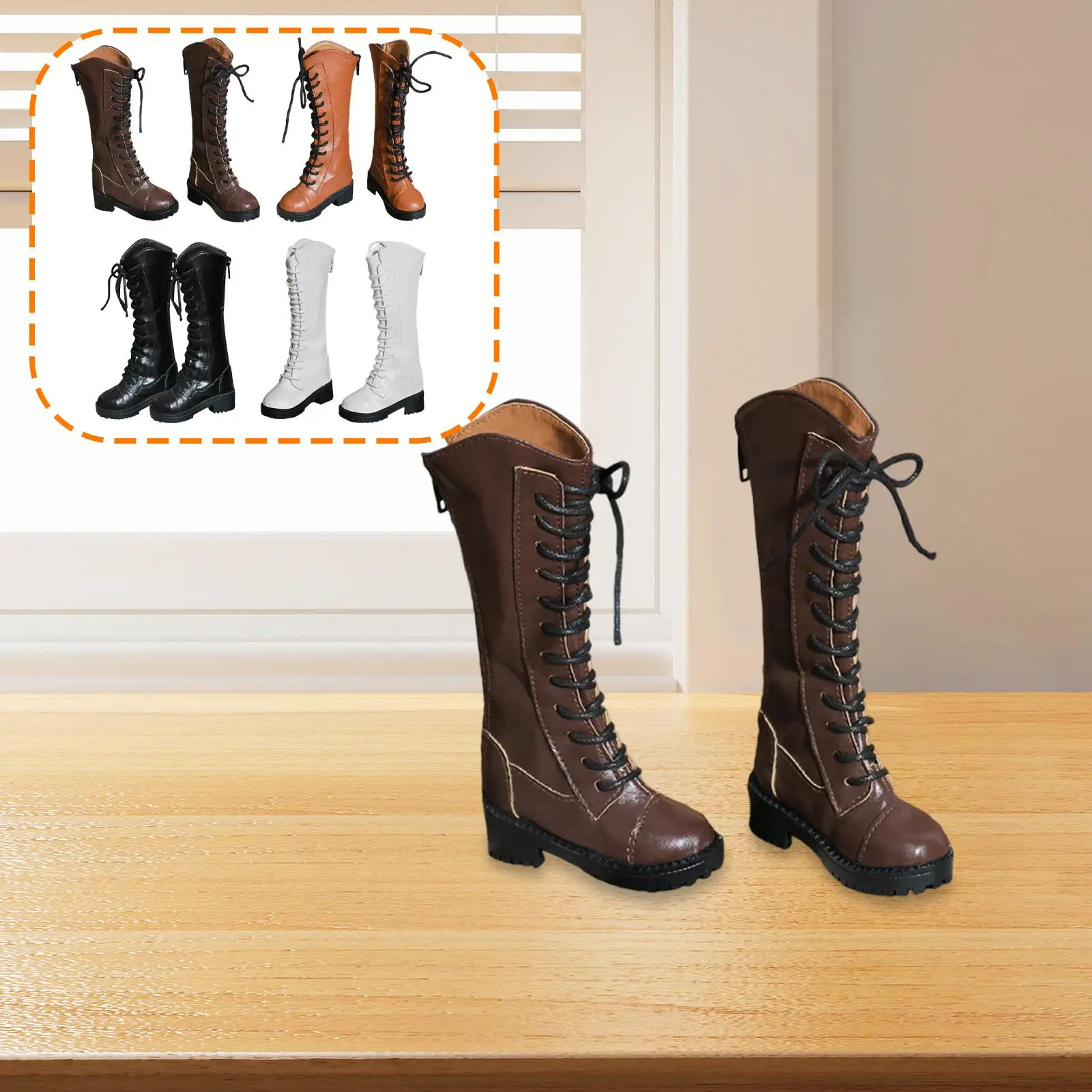 1/3 Scale Action Figure Shoes Stylish,Casual Dress up,Miniature Model,Accessories Women Doll Boots for 24inch Doll Body Figures
