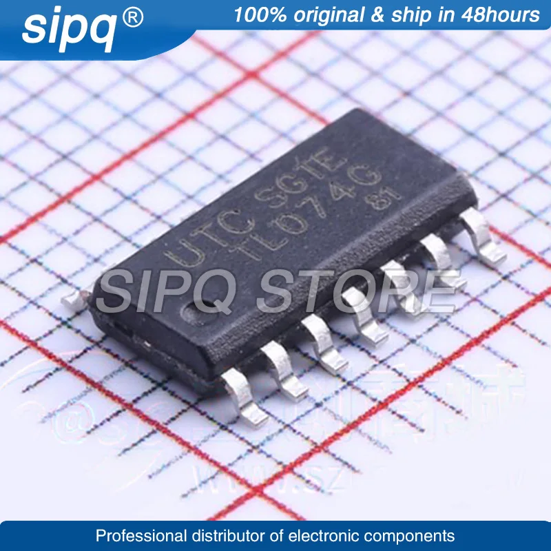 10PCS/LOT TL074G-S14-R TL074G SOP-14 New and Original In Stock