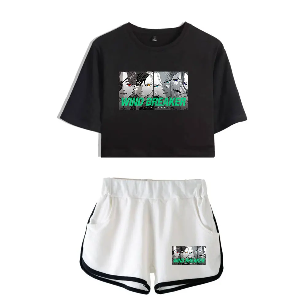 Ensemble deux pièces short + joli t-shirt vintage, streetwear, harajuku, avec logo des années 90