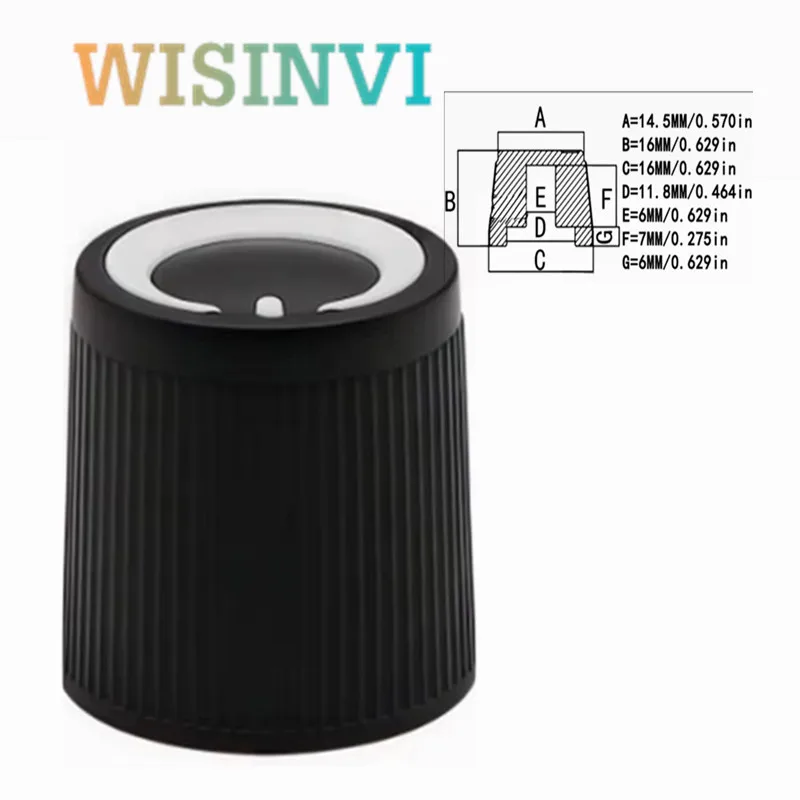 10pcs Plastic knob flower Shaped potentiometer knob cap Audio Amplifier knob Diameter 16mm height 16mm Inner Hole 6MM