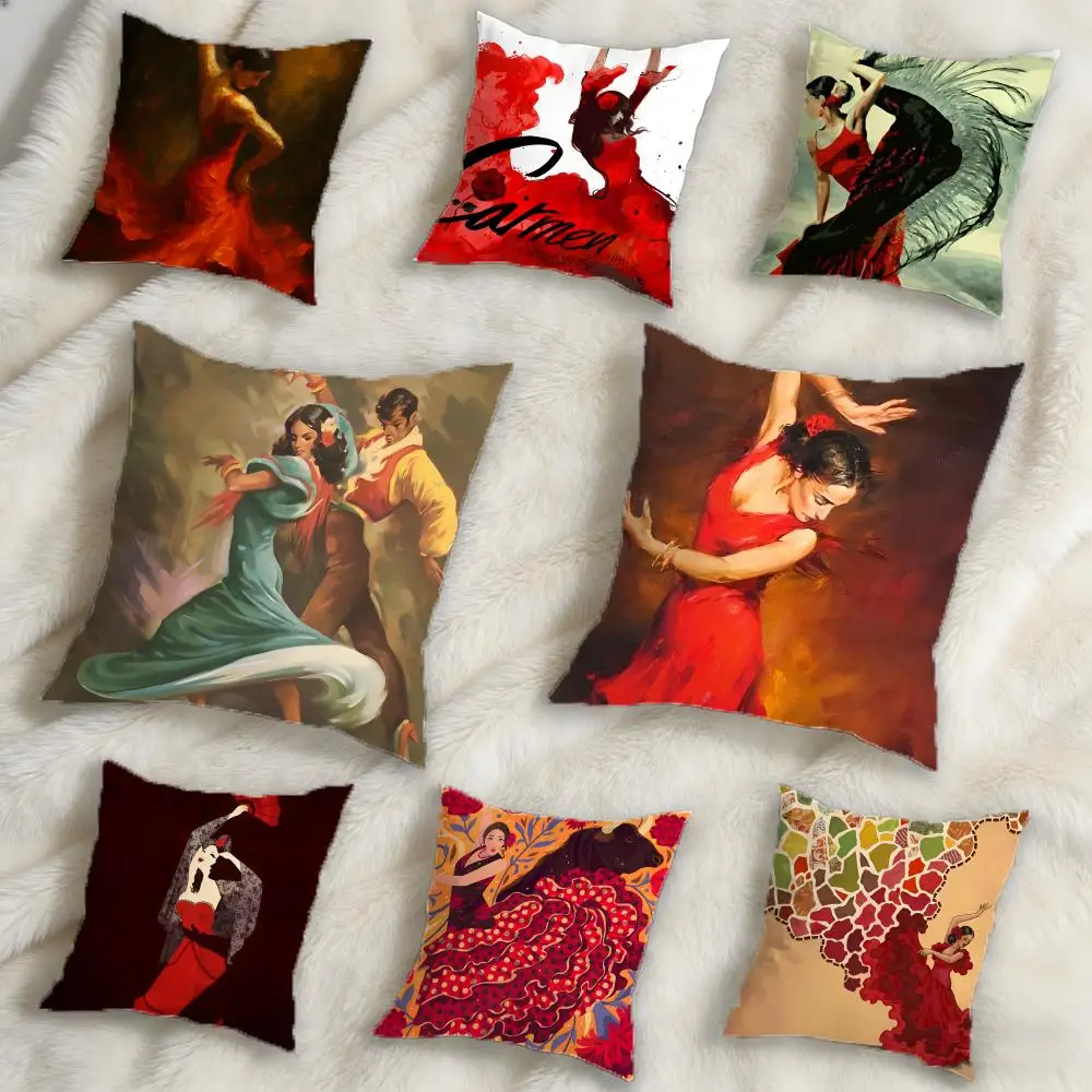 Flamenco-Kissenbezug, Anti-Staubmilben-Kurzplüsch-Kissenhülle – unsichtbarer Reißverschluss, seidig weicher Sofa-Kissenbezug