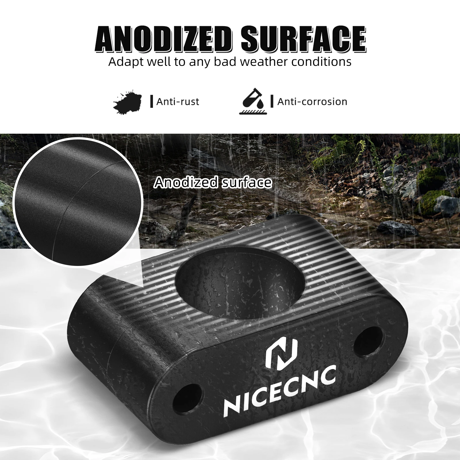 NICECNC For Yamaha Raptor 700 2006-2009 ATV Steering Stem Bushing YFZ450 2004-2008 Badger 80 Champ 100 Grizzly 700 Kodiak 450