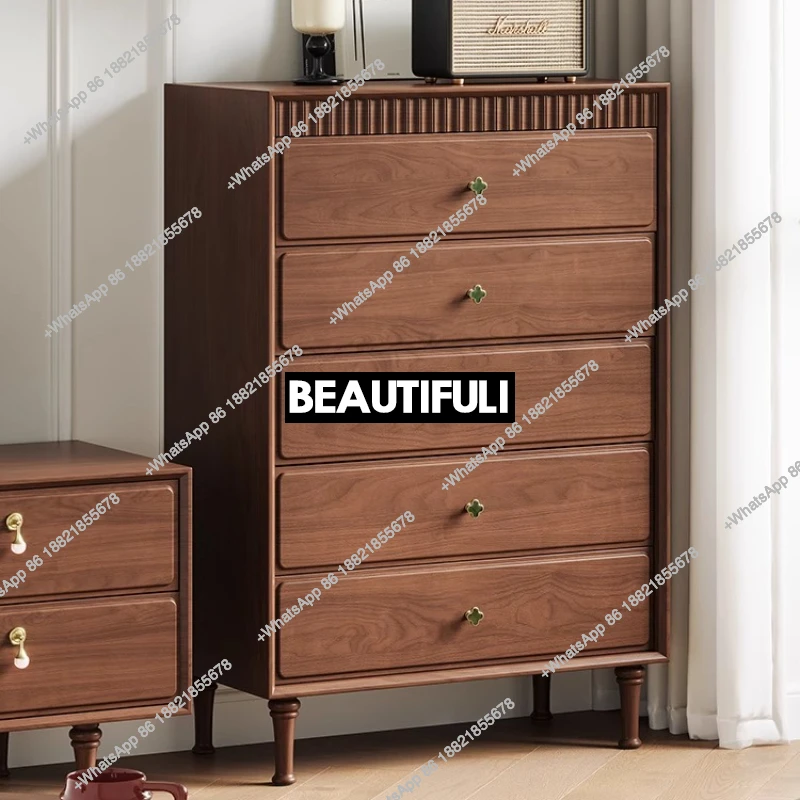 

z 0189 Medieval North American black walnut living room retro bedroom cabinet