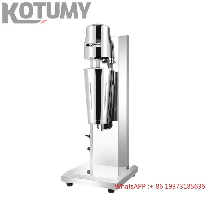 

Commercial High-Power Electric Stainless Steel Milkshake Machine for Tea Shops Snowstorm Grilled Milk Dispenser with Cover Mixer