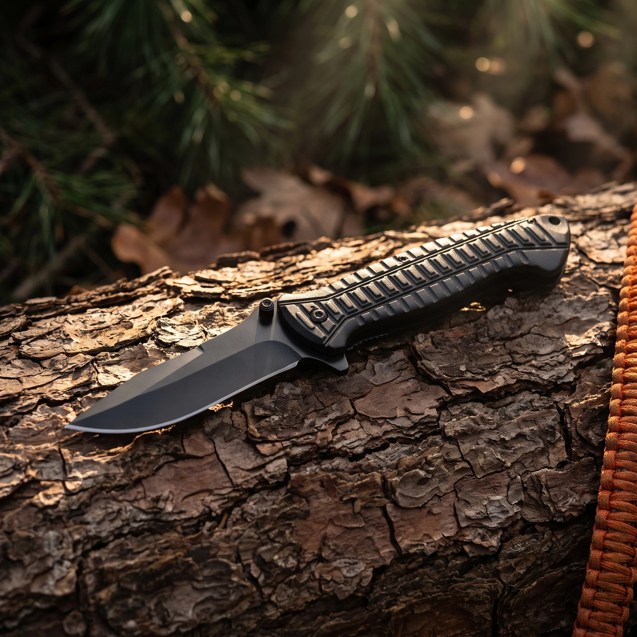 Outdoor Folding Knife with 5Cr13Mov Steel Blade and Aluminum Alloy Handle Multifunctional Camping Pocket Knife and EDC Tool