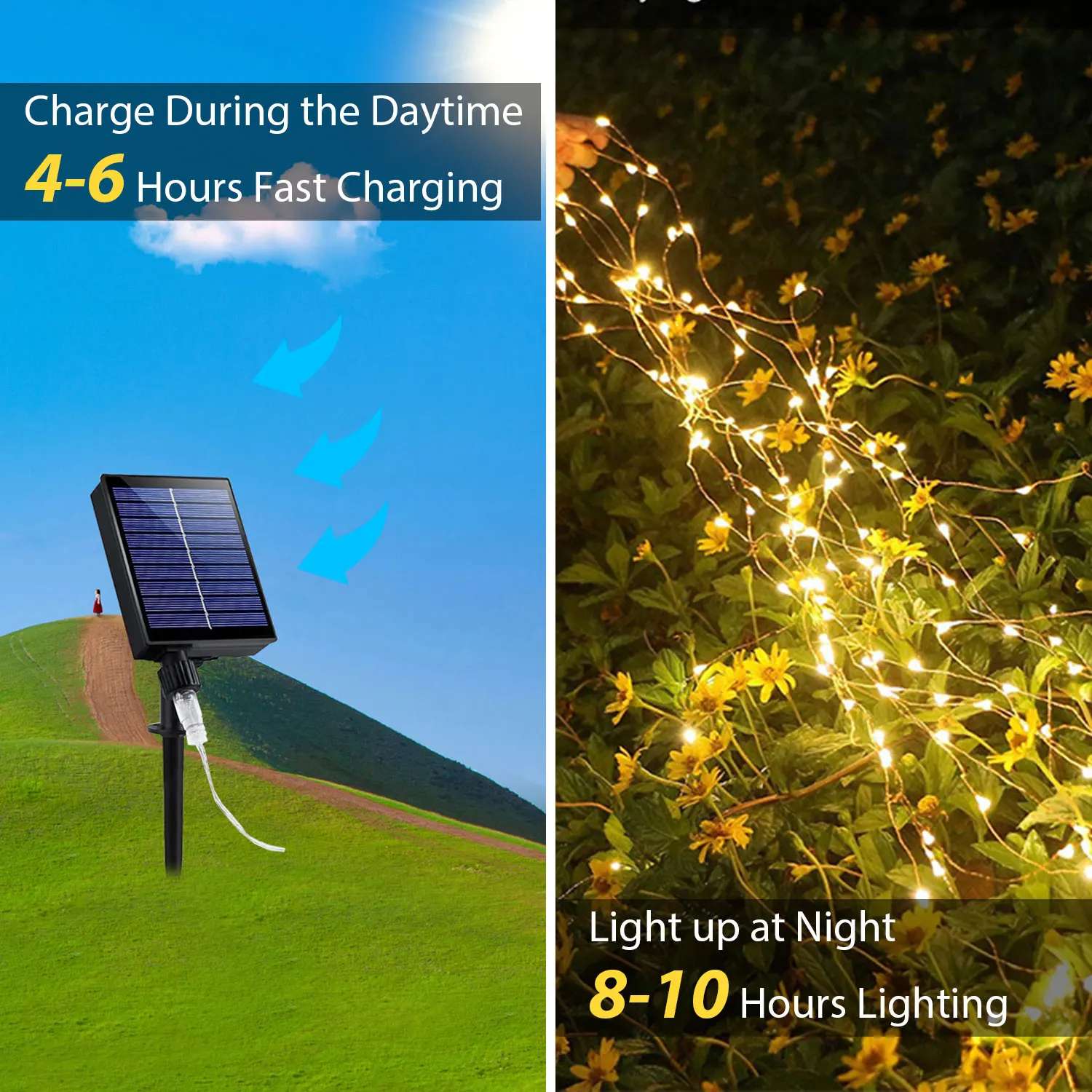 600LED Branch Lights 2M Solar Powered Waterfall String Lights Christmas Decoration Outdoor Tree Fairy Light Indoor Curtain Lamp