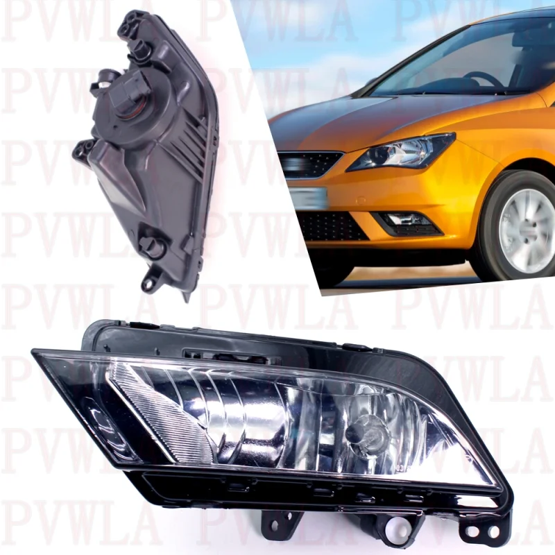 

Left Side Front Bumper Fog Lights Lamp With Halogen Bulbs 6J9941701 For Seat Ibiza 2013 2014 2015 2016