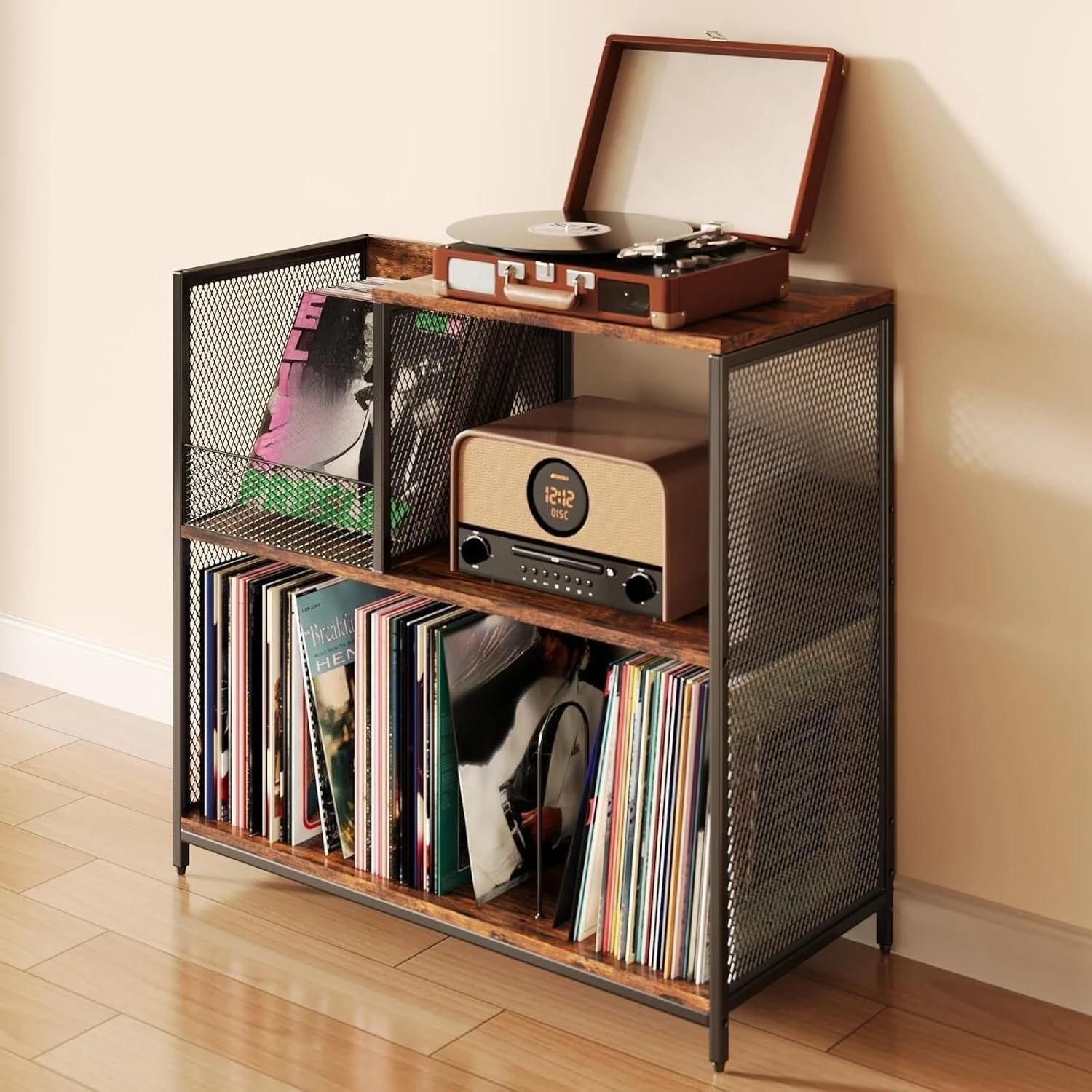 

Amazon living room furniture record player rack vinyl record storage rack record display