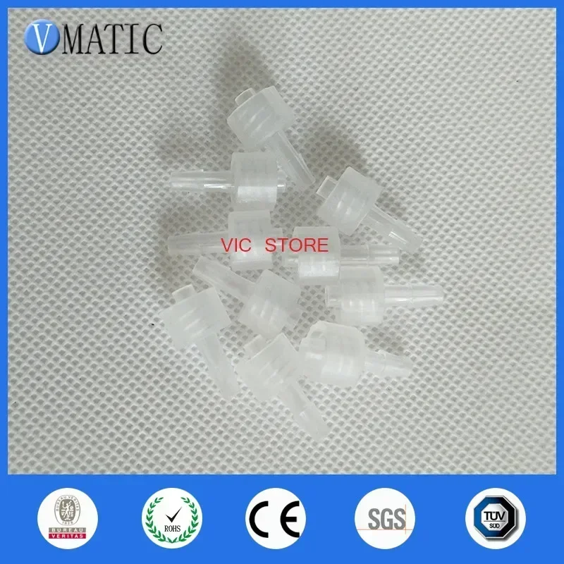 Free Shipping Quality 100 Pcs 1/8 Inch Barb Male Luer Lock Tapered Fitting (Polyprop) Tube Connector