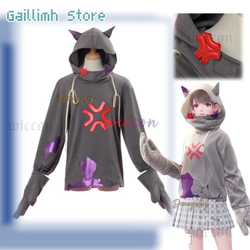 

Open World Nikki Косплей Игра Infinity Nikki Косплей Костюм Angry Stone Man Толстовка Костюм Вечеринка Игровой Наряд для Девочки