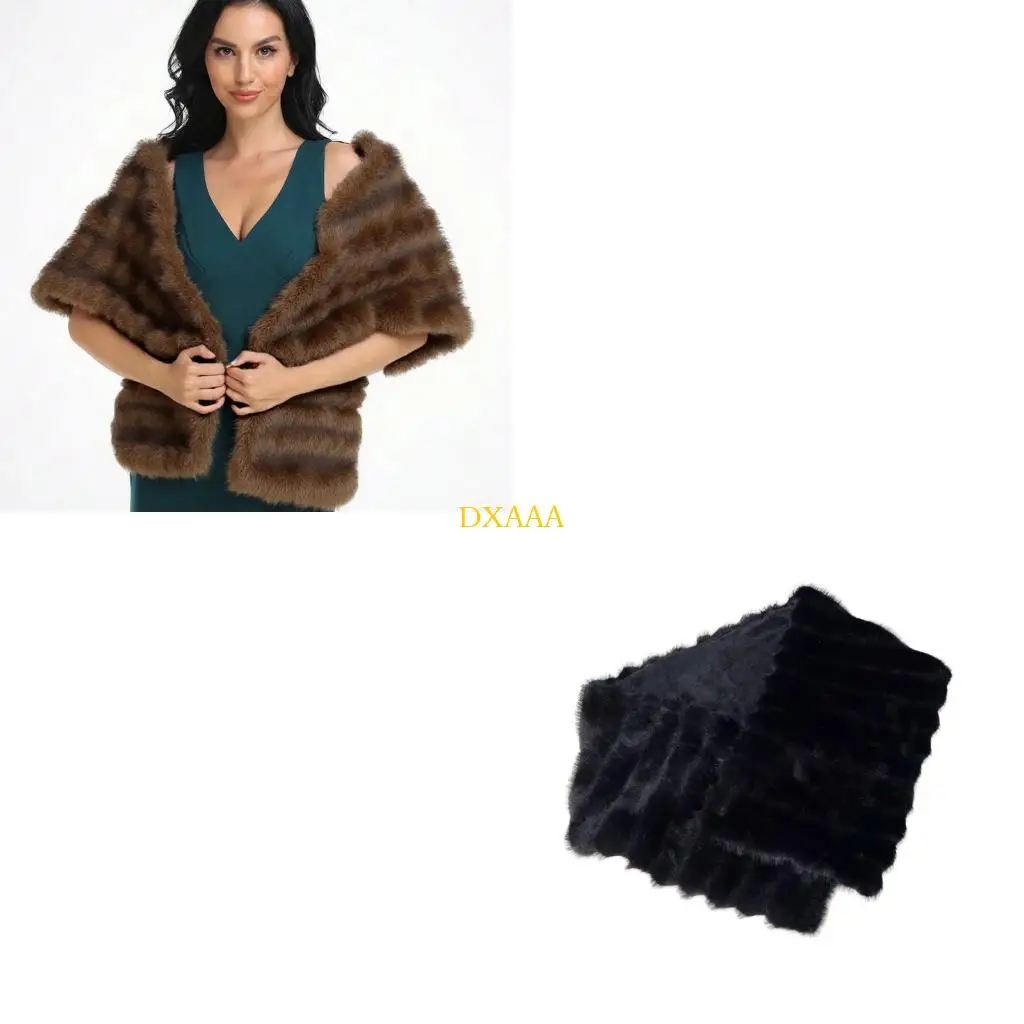 

DXAA теплый уютный искусственный шарф шарф зимний шаль.