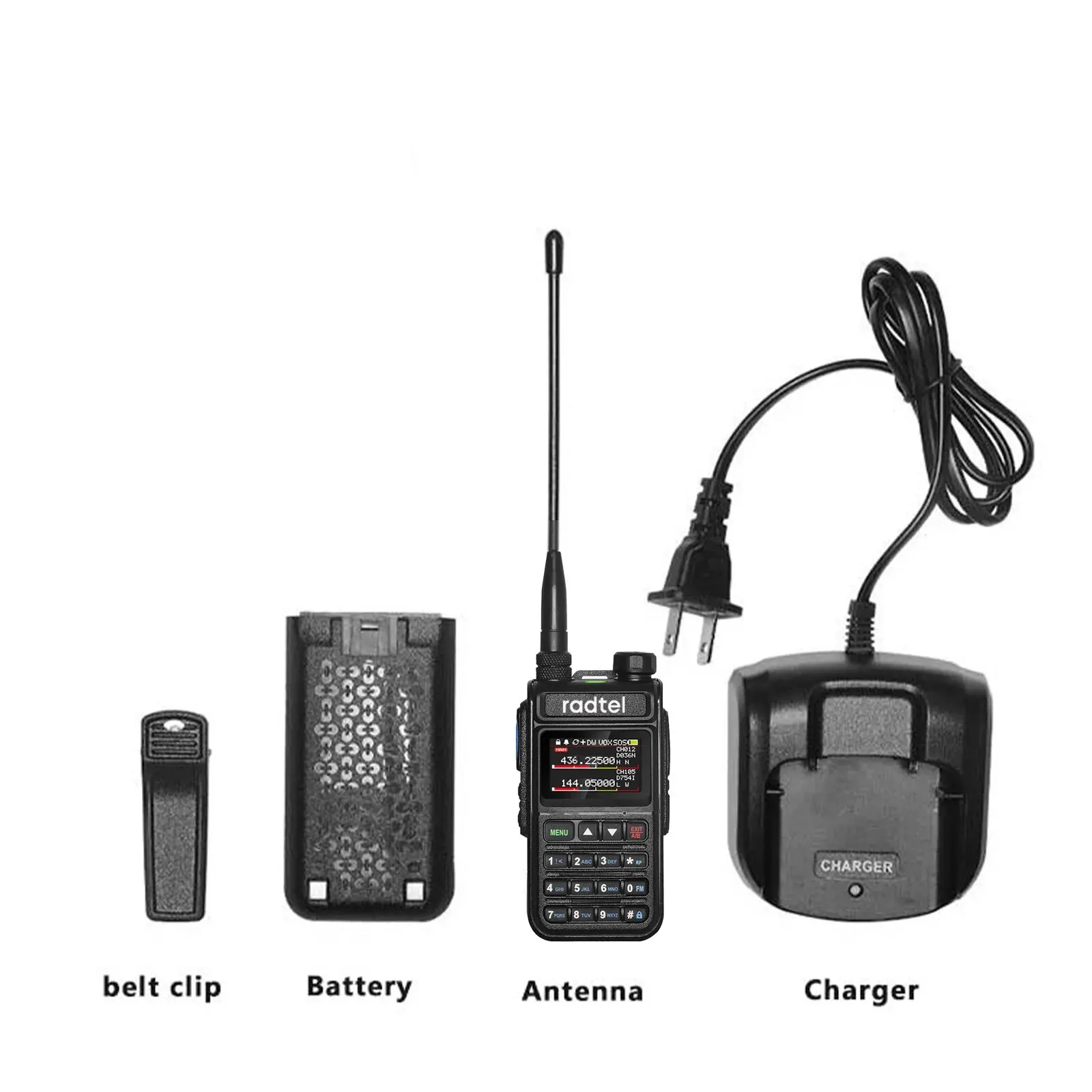 Radtel RT-890 Full Band Ham Radio Amateur 2 Way Radio 999CH Walkie Talkie AM Air Aviation Band Color Scanner Marine NOAA Scan