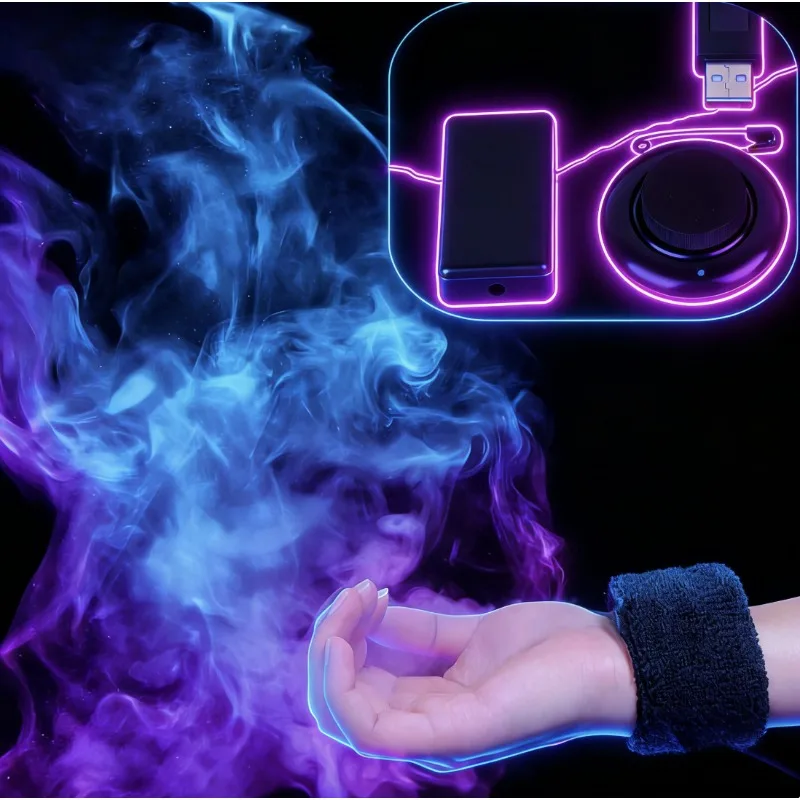 Remote Control Mini Arm Control Smoke Device Charge Magic Tricks Magician Stage Close Up Street Magic Props Gimmick Smoke Appear