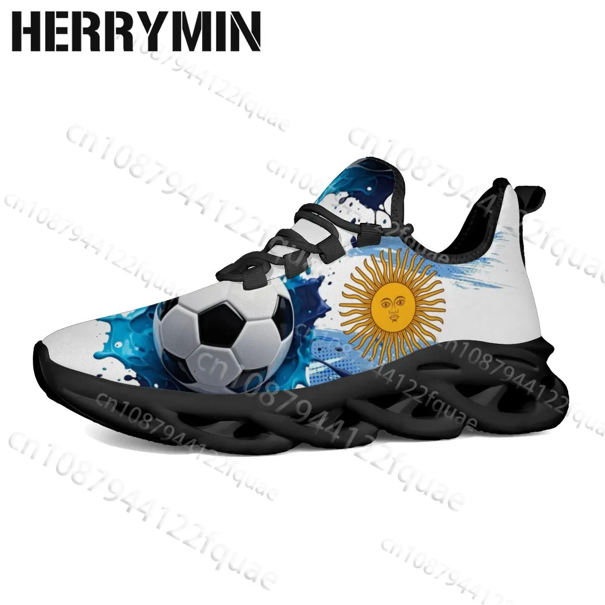 2026 Argentina Football Matches Printing Shoes for Man Woman Selection High Quality Thick Sole Trendy Walking Sneaker