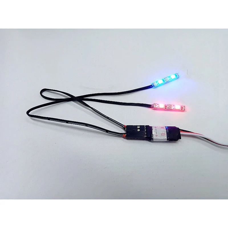 Model Lights Strobe Warning Light Strip Controller for 1/10 1/14 Climbing Car Drift Tractor Tamiya RC Truck Scania 770S MAN Benz