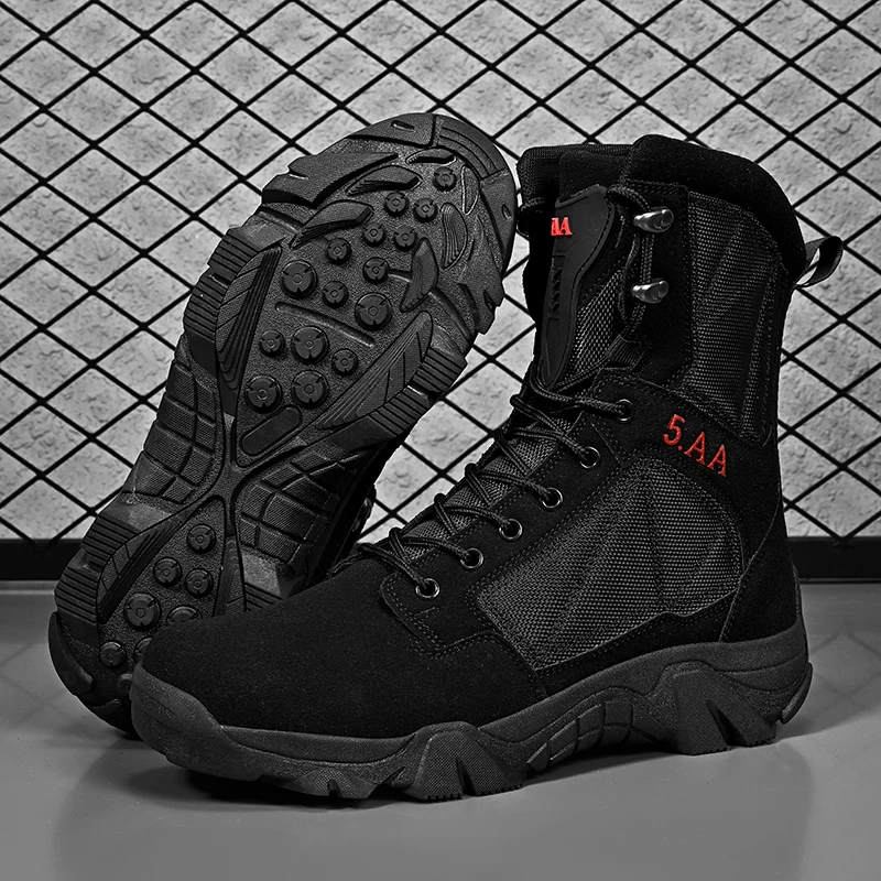 Men's Tactical Boots High Qual - Anti Slip Trail Running Sneakers review and price