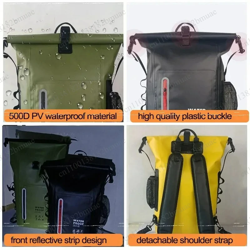 PVC Camping Bag Waterproof Kayak Dry Bag Drift Swimming Backpack Large River Trekking Shoulder Beach Diving Dry Rafting Canoeing
