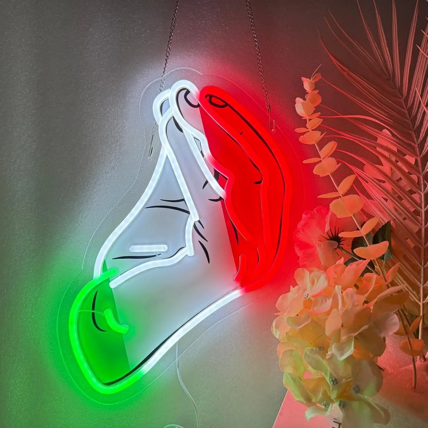 

Italian Gesture Neon SignUSB Powered LED Light for Bar Gaming Room Party Bedroom Aesthetic Decoration Gifts Art Wall Light