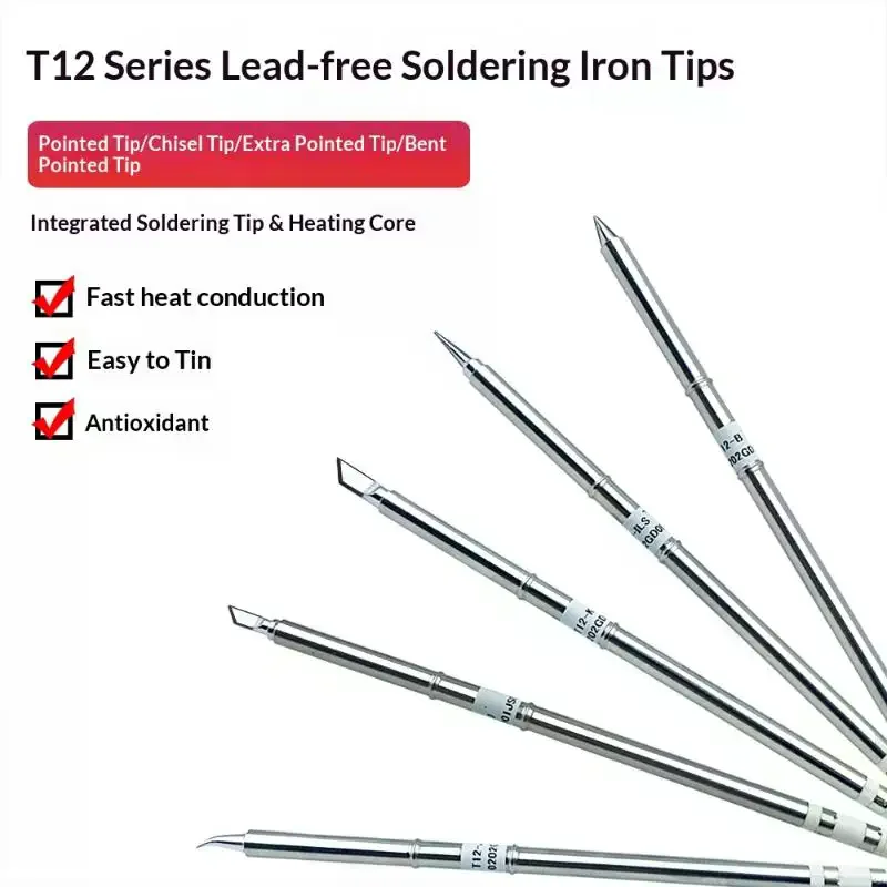 T12 I ILS J02 JL02 K KU Soldering Iron Tips For Hakko Fx951 DIY T12 Electric Soldering Iron Soldering Station Welding Tools