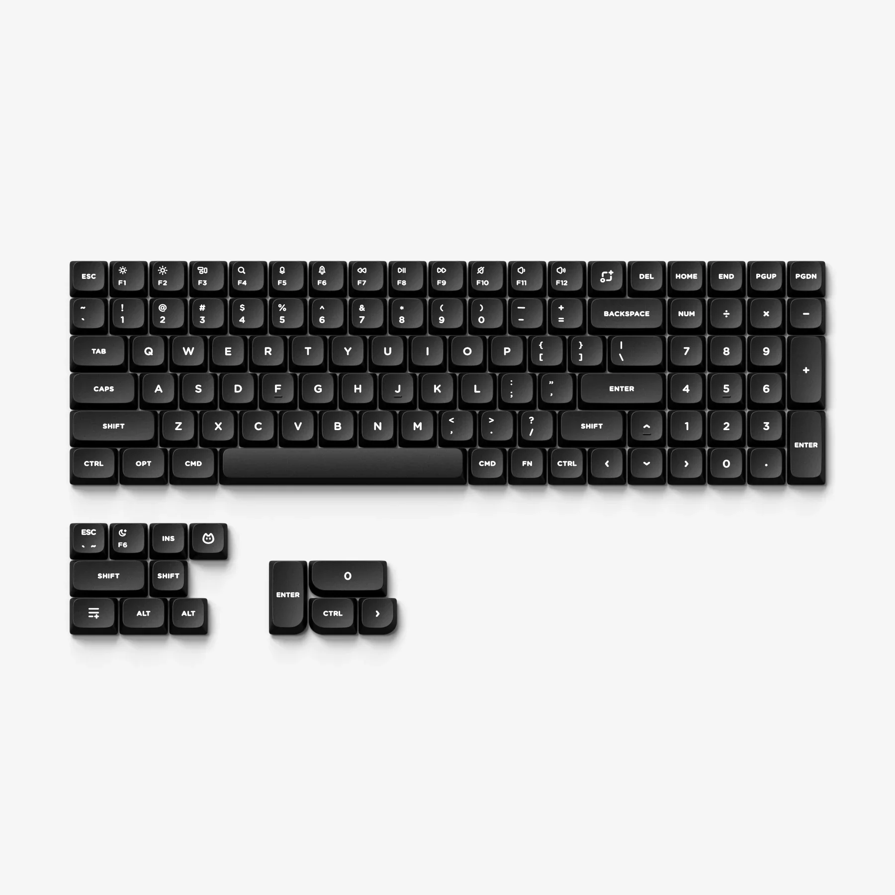 Imagem -04 - Nuphy®wob e Bow Nsa Double-shot Pbt Keycaps