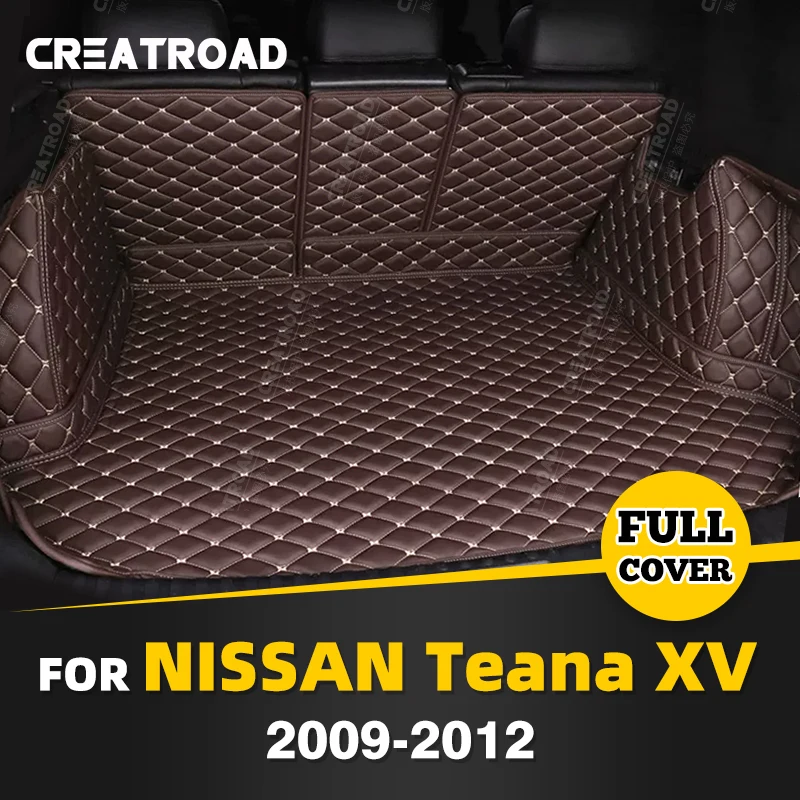 

Auto Full Coverage Trunk Mat For Nissan Teana XV 2009-2012 11 10 Car Boot Cover Pad Cargo Liner Interior Protector Accessories