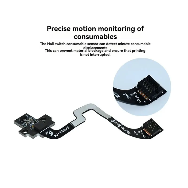 A86P-para Bambu Lab P1S P1P extrusora Sensor de filamento piezas de impresora 3D tablero de interruptor Hall para impresora serie Bambu P1
