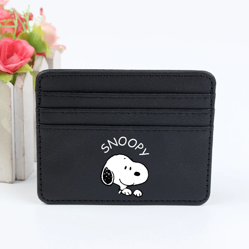 

2026 New Snoopys Purses Card Holder Unisex Credit Passport Wallet ID Card Bags Coin Storage Portable Anime Kids Coin Purse Gifts